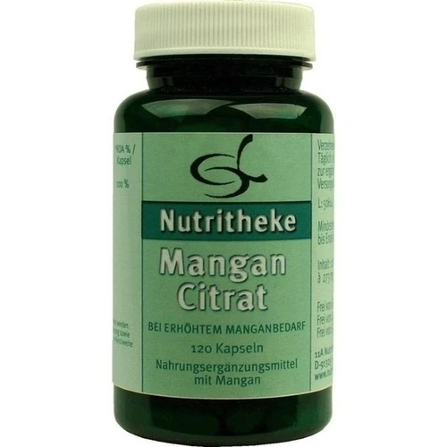 Mangan Citrat, 120 Stk., 11 A Nutritheke GmbH