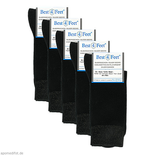 Silbersocken standard schwarz Gr. XXL (47-50), 5X2 ST, Bestsilver GmbH & Co. KG Silbersocken standard schwarz Gr. XXL (47-50), 5X2 ST, Bestsilver GmbH & Co. KG