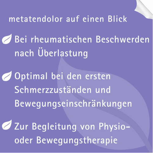 METATENDOLOR, 100 ml, Meta Fackler Arzneimittel GmbH