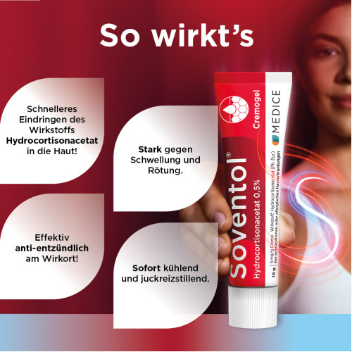 Soventol Hydrocortisonacetat 0.5%, 15 g, Medice Arzneimittel P&uuml;tter GmbH & Co. KG