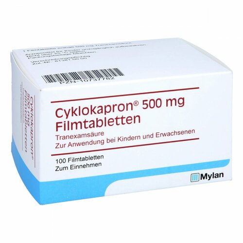 CYKLOKAPRON Filmtabletten, 100 ST, Aca Müller/Adag Pharma AG