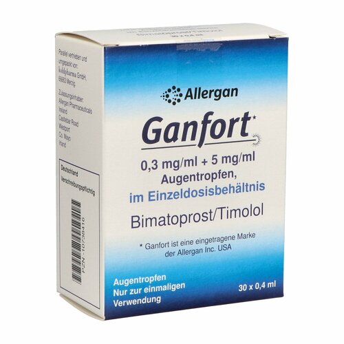 Ganfort 0.3mg/ml + 5mg/ml ATR in Einzeldosisbeh., 30x0,4 ml, kohlpharma GmbH