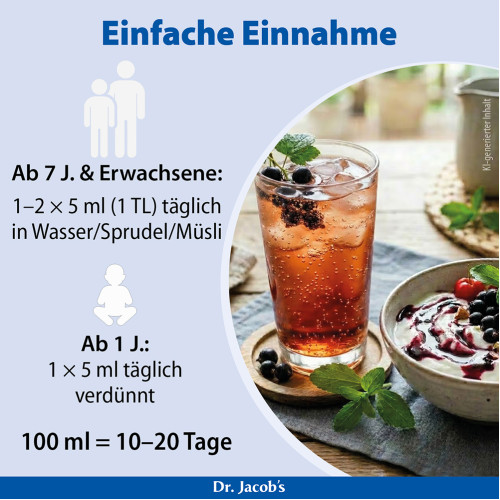 Dr. Jacob's Lactirelle Milchs&auml;ure-Cassis-Konzentrat Eisen, 100 ml, Dr. Jacob's Medical GmbH