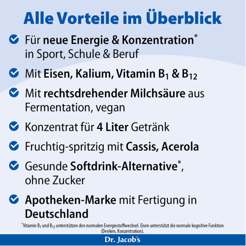 Dr. Jacob's Lactirelle Milchs&auml;ure-Cassis-Konzentrat Eisen, 100 ml, Dr. Jacob's Medical GmbH