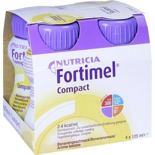 Fortimel Compact 2.4 Bananengeschmack, 4x125 ml, Danone Deutschland GmbH