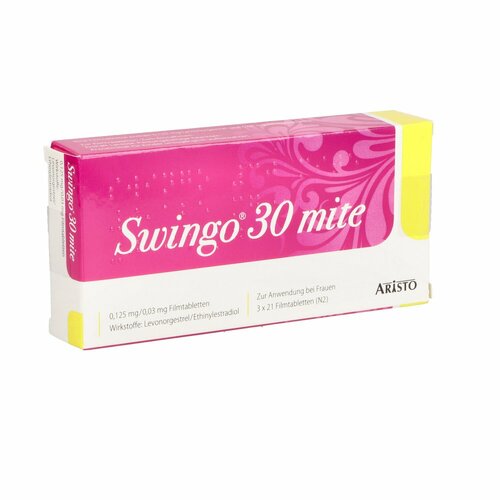 Swingo 30 mite 0.125 mg/0.03 mg Filmtabletten, 3x21 Stk., Aristo Pharma GmbH