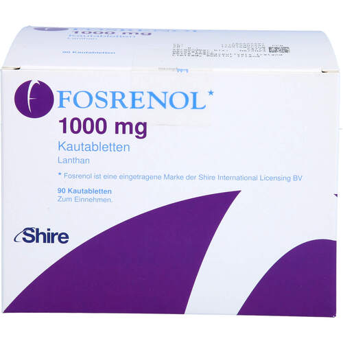 Fosrenol 1000mg Kautabletten, 90 Stk., kohlpharma GmbH