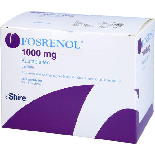Fosrenol 1000mg Kautabletten, 90 Stk., kohlpharma GmbH