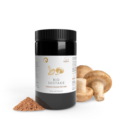 Shiitake Bio Vitalpilzpulver f&uuml;r Tiere, 300 g, BioFungi GmbH