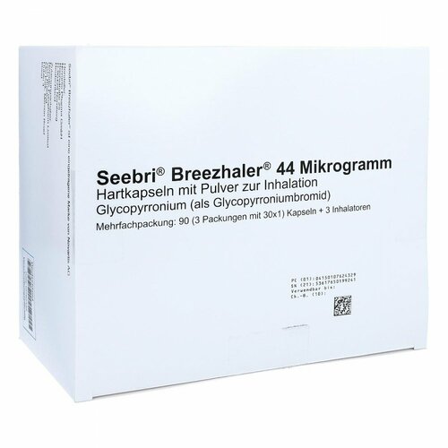 Seebri Breezhaler 44 Mikrogramm, 3x30 Stk., Abacus Medicine A/S