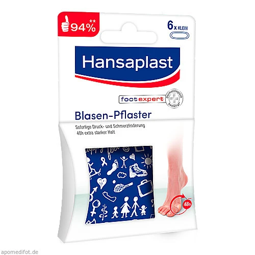 Hansaplast Blasen-Pflaster klein, 6 ST, Beiersdorf AG