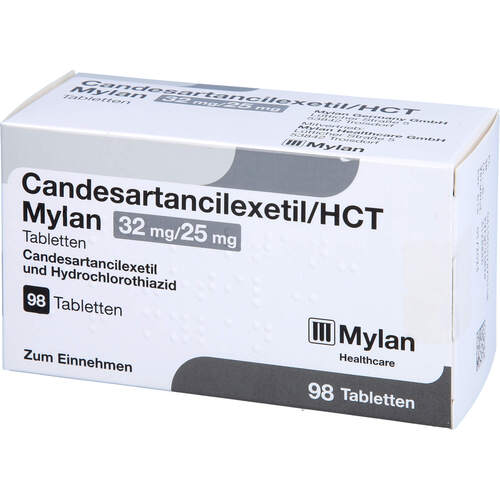 Candesartancilexetil/HCT Mylan 32mg/25mg Tabl., 98 ST, Viatris Healthcare GmbH