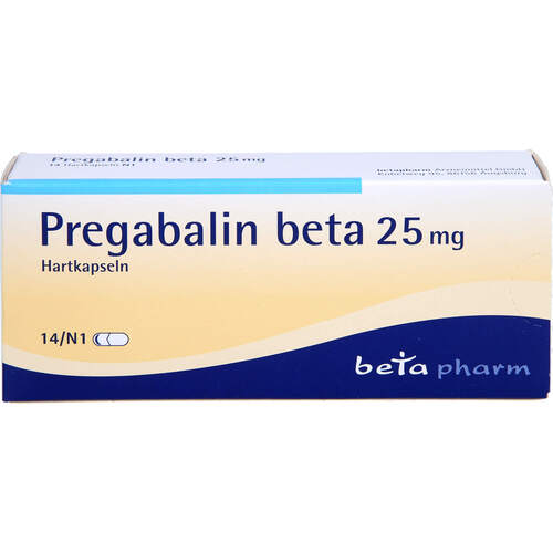 Pregabalin beta 25 mg Hartkapseln, 14 Stk., betapharm Arzneimittel GmbH
