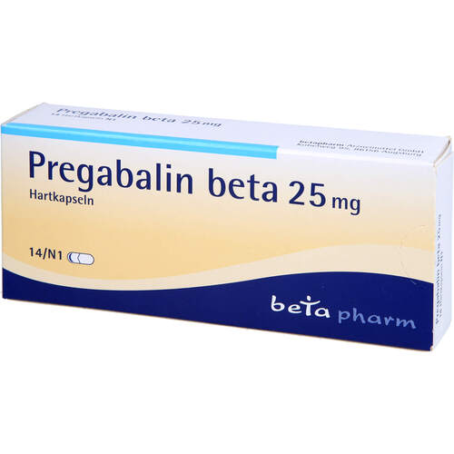 Pregabalin beta 25 mg Hartkapseln, 14 ST, betapharm Arzneimittel GmbH