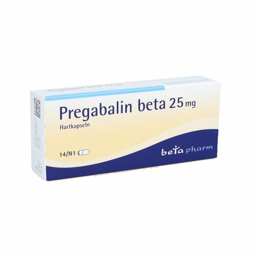 Pregabalin beta 25 mg Hartkapseln, 14 ST, betapharm Arzneimittel GmbH