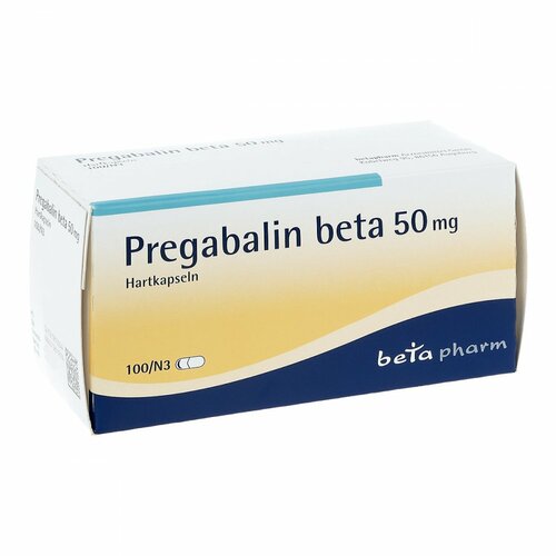 Pregabalin beta 50 mg Hartkapseln, 100 ST, betapharm Arzneimittel GmbH