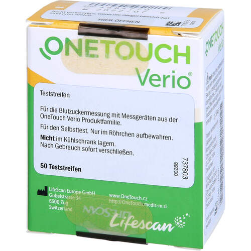 One Touch Verio Teststreifen, 50 Stk., Emra-Med Arzneimittel GmbH One Touch Verio Teststreifen, 50 Stk., Emra-Med Arzneimittel GmbH