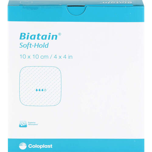 BIATAIN Schaumverband 10x10cm sanft haftend, 5 Stk., C P C medical GmbH & Co. KG