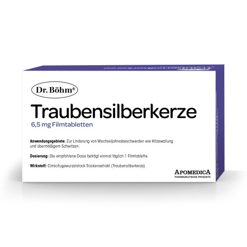 Dr. B&ouml;hm Traubensilberkerze 6.5mg Filmtabletten, 60 Stk., Apomedica Pharmazeutische Produkte GmbH