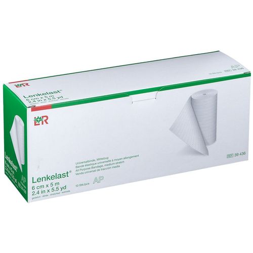 Lenkelast Universalbinde 6cmx5m ohne Zellglas, 10 Stk., Lohmann & Rauscher GmbH & Co. KG