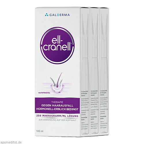 Ell-Cranell 250 Mikrogramm/ml, 3X100 ML, Galderma Laboratorium GmbH