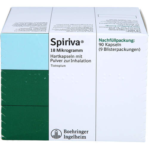 Spiriva 18ug Kapseln m. Inhalationspulver Nachfüll, 90 Stk., European Pharma B.V.