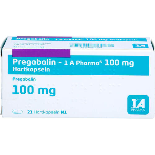 Pregabalin - 1 A Pharma 100 mg Hartkapseln, 21 ST, 1 A Pharma GmbH