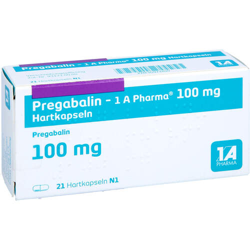 Pregabalin - 1 A Pharma 100 mg Hartkapseln, 21 Stk., 1 A Pharma GmbH