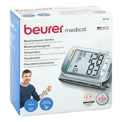 BEURER BC50 Handgelenk Blutdruckmessger&auml;t, 1 Stk., BEURER GmbH Gesundheit und Wohlbefinden