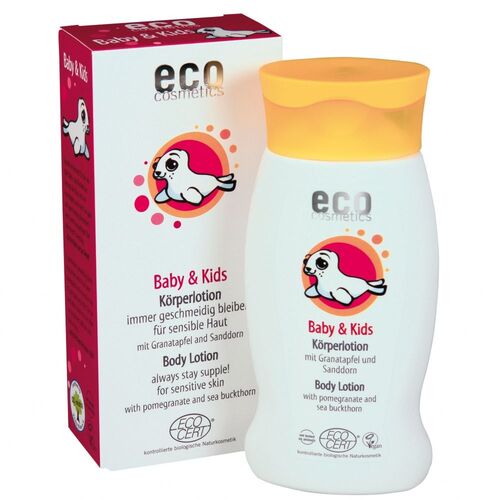 Baby/Kinder Bio K&ouml;rperlotion Granatapfel/Sanddorn, 200 ml, Eco Cosmetics GmbH & Co. KG