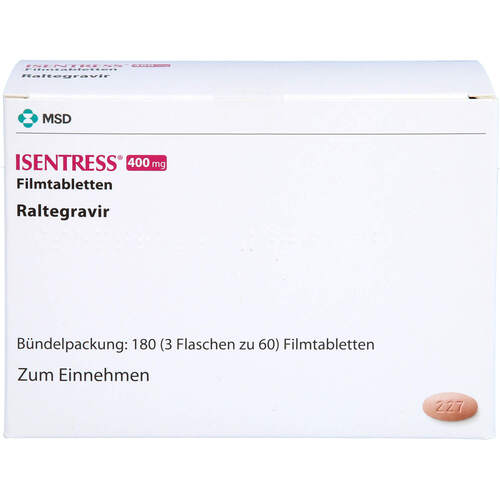 ISENTRESS 400 mg Filmtabletten, 180 Stk., MSD Sharp & Dohme GmbH