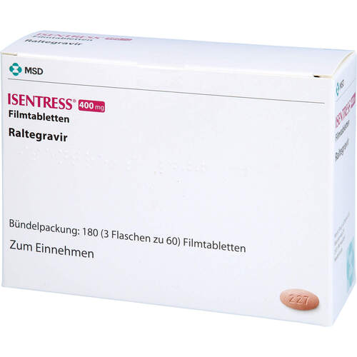 ISENTRESS 400 mg Filmtabletten, 180 Stk., MSD Sharp & Dohme GmbH
