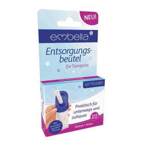 EMBELLA Entsorgungsbeutel f&uuml;r Tampons, 2x6 Stk., Embella GmbH
