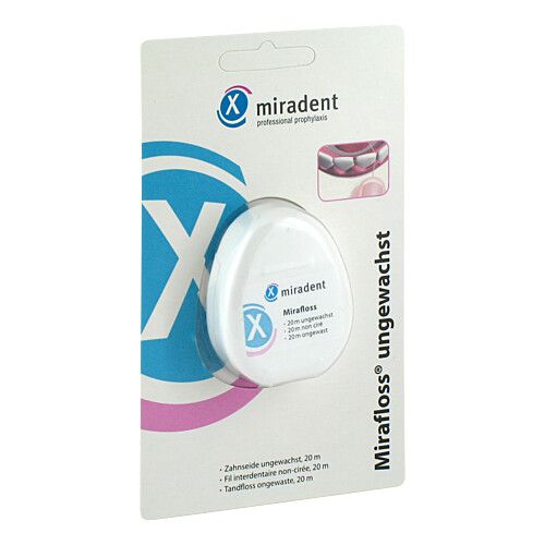 Mirafloss Tape - Ungewachste Zahnseide 20 Meter, 1 Stk., Megadent Deflogrip Gerhard Reeg GmbH