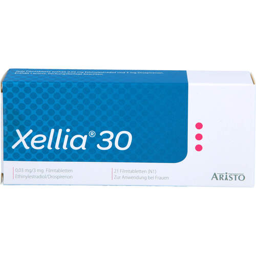 Xellia 30 0.03mg/3mg Filmtabletten, 21 Stk., Aristo Pharma GmbH Xellia 30 0.03mg/3mg Filmtabletten, 21 Stk., Aristo Pharma GmbH