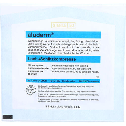Aluderm Lochkompresse 8x9cm CH32, 1 Stk., W.Söhngen GmbH