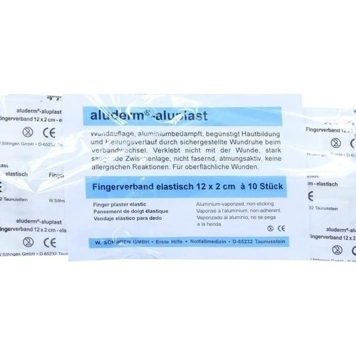 Aluderm aluplast elastisch Fingerverband 12x2cm, 10 Stk., W.Söhngen GmbH