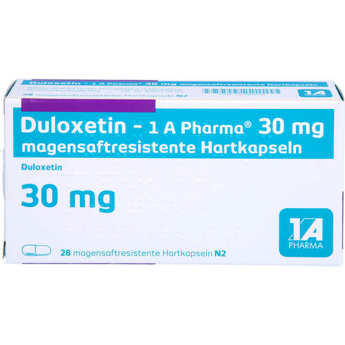 Duloxetin - 1 A Pharma 30 mg magens. Hartkapseln, 28 Stk., 1 A Pharma GmbH