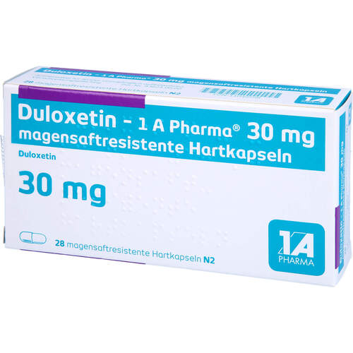Duloxetin - 1 A Pharma 30 mg magens. Hartkapseln, 28 Stk., 1 A Pharma GmbH
