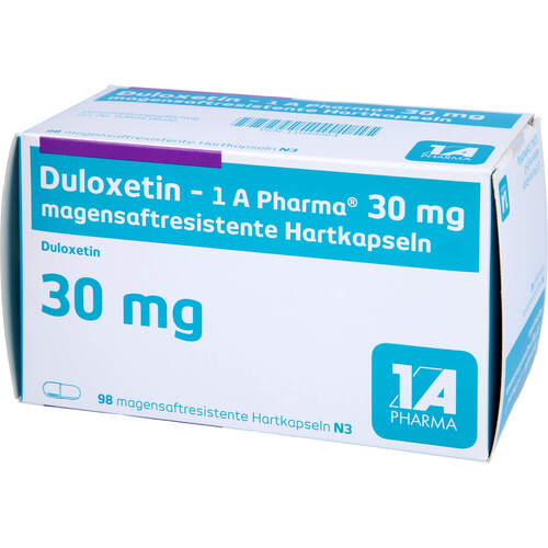 Duloxetin - 1 A Pharma 30 mg magens. Hartkapseln, 98 ST, 1 A Pharma GmbH