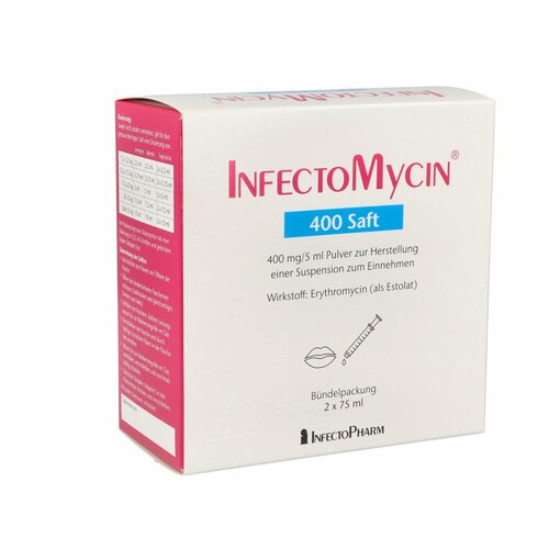 InfectoMycin 400 Saft, 2x75 ml, Infectopharm Arzn.U.Consilium GmbH