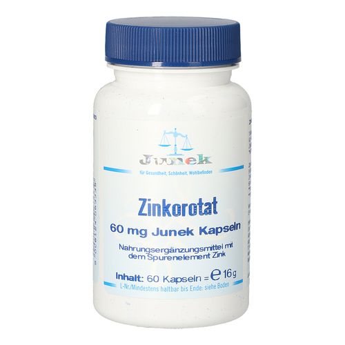 Zinkorotat 60mg Junek Kapseln, 60 Stk., Bios Medical Services
