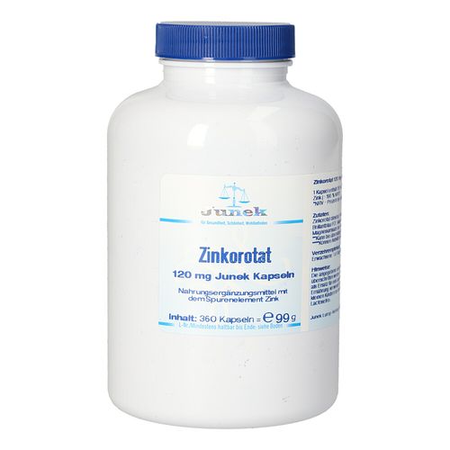 Zinkorotat 120mg Junek Kapseln, 360 Stk., Bios Medical Services Zinkorotat 120mg Junek Kapseln, 360 Stk., Bios Medical Services
