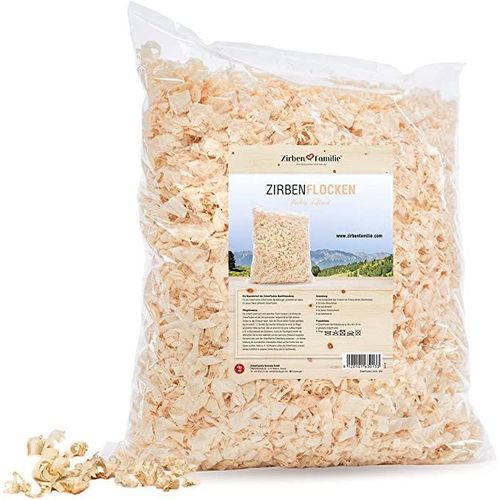 ZirbenFlocken f. ZirbenKissen ca.1100g Nachf&uuml;llung, 1 Stk., Zirbenkugel GmbH