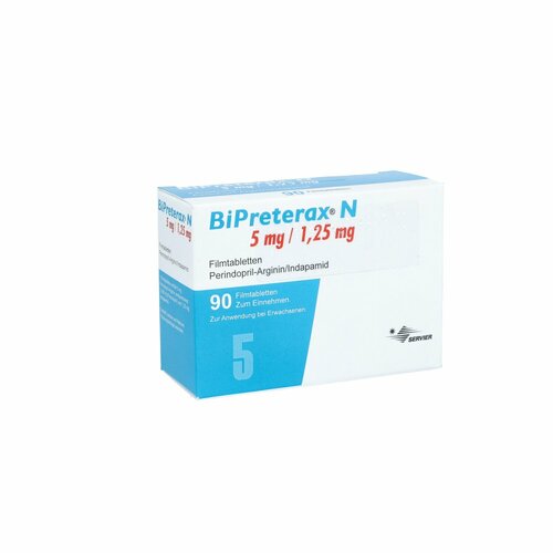 BIPRETERAX N 5 mg/1.25 mg Filmtabletten, 90 Stk., Aca Müller/Adag Pharma AG