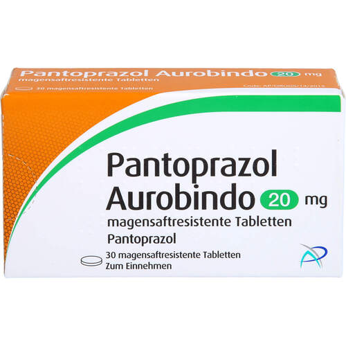 Pantoprazol Aurobindo 20 mg MSR Tabletten, 30 ST, PUREN Pharma GmbH & Co. KG