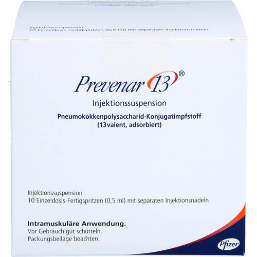 Prevenar 13 Injektionssuspension, 10 Stk., Axicorp Pharma B.V.