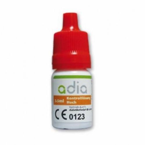 adia Kontrolllösung hoch, 1 Stk., Diabetikerbedarf Db GmbH