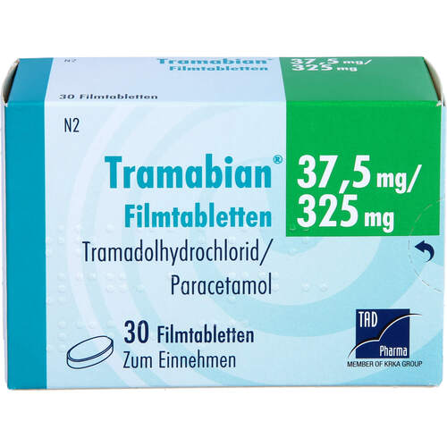 Tramabian 37.5mg/325mg Filmtabletten, 30 ST, TAD Pharma GmbH