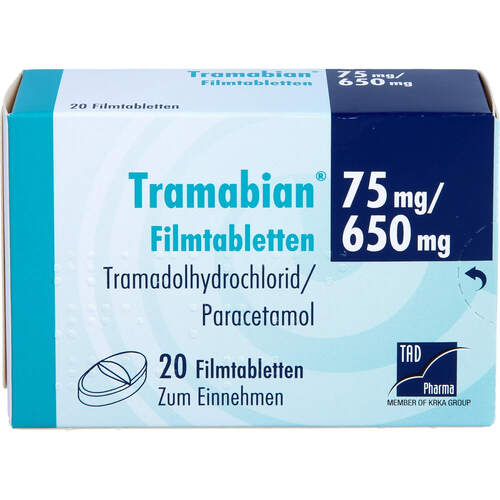 Tramabian 75mg/650mg Filmtabletten, 20 Stk., TAD Pharma GmbH